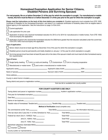 Dte 105A Form Preview