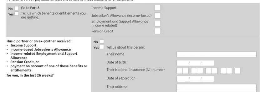 Finishing fill an application on line for a social fund part 5