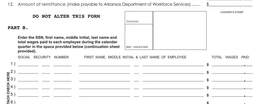 Filling out arkansas employer's quarterly wage report part 2