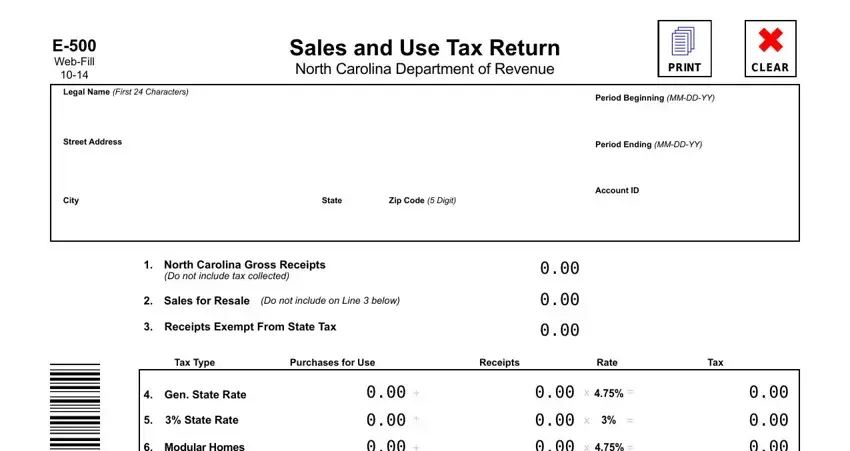 E 500 Form ≡ Fill Out Printable PDF Forms Online