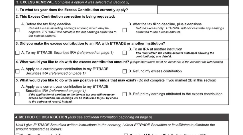 Entering details in E Trade Api part 4