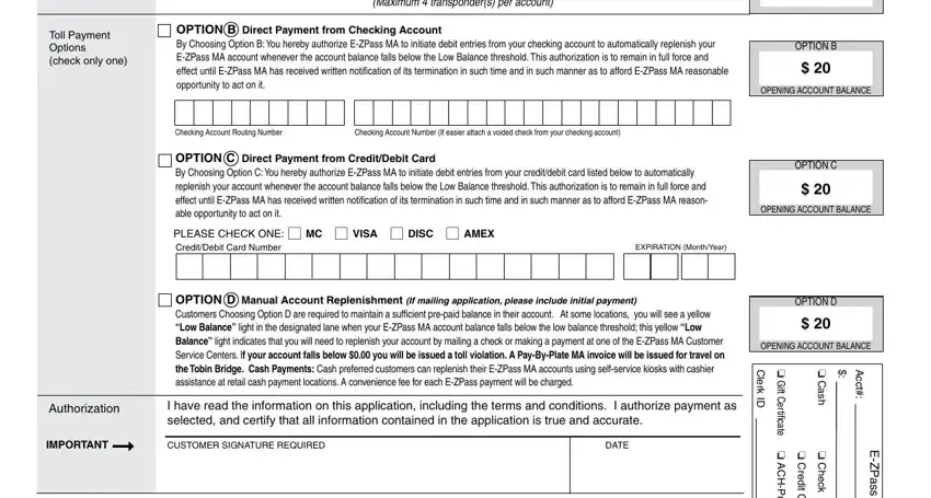 part 2 to filling out rmv ez pass ma