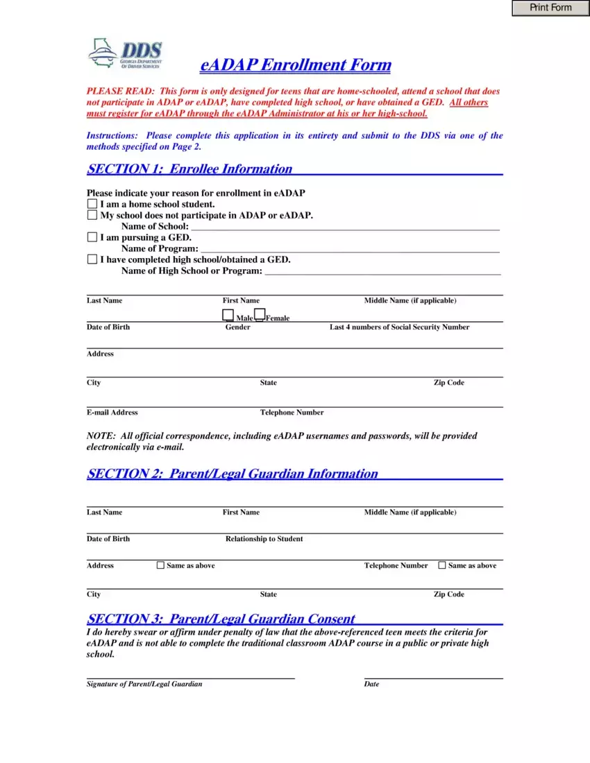 Eagle Scout Fundraising Form first page preview