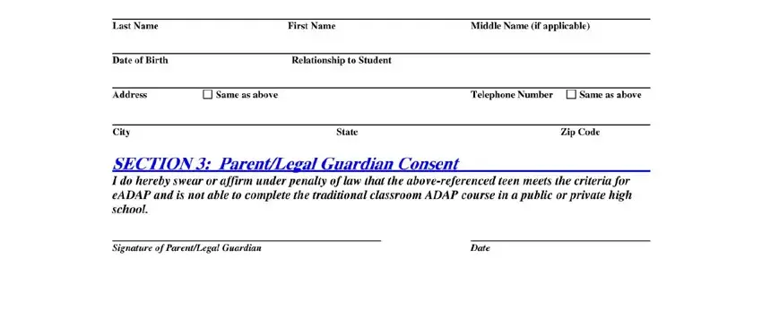 step 2 to entering details in bsa fundraising form