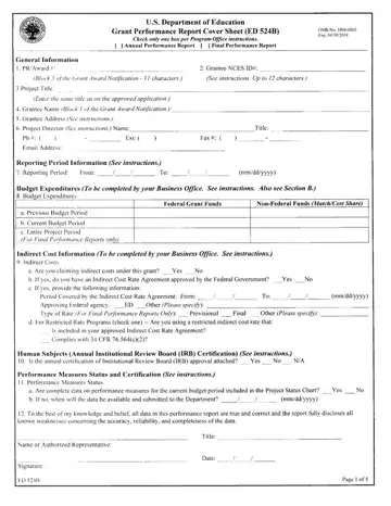 Ed 524B Form Preview
