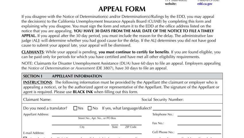 part 1 to filling in edd s appealing get