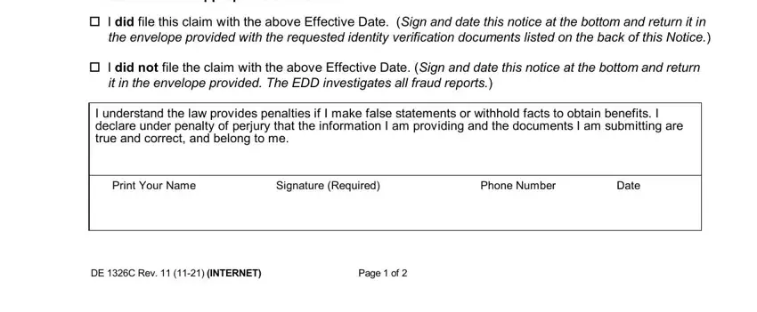 step 1 to filling in where do i send my edd identity verification