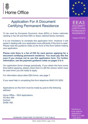 Eea3 Application Form Preview