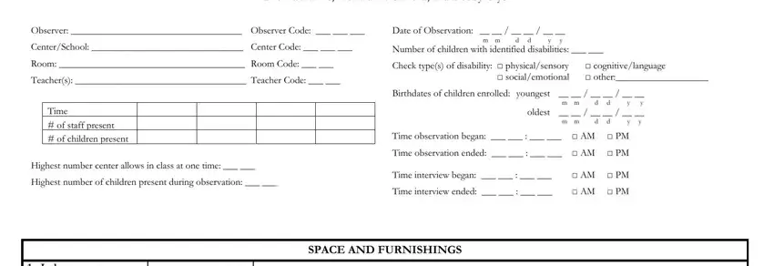 portion of empty spaces in eg