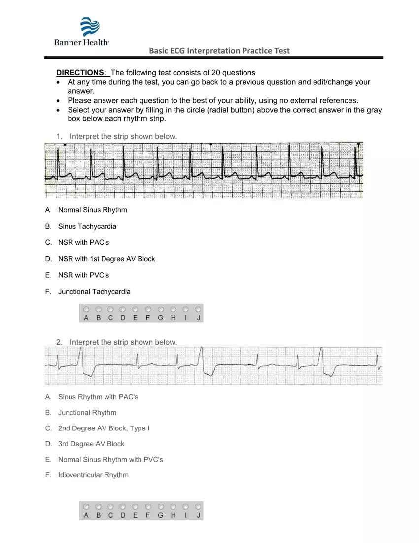 Ekg Practice Form first page preview