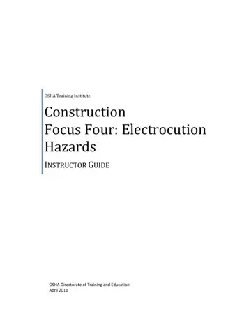 Electrocution Hazards Form Preview