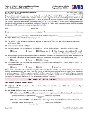 Eligibility Family Leave Form Preview
