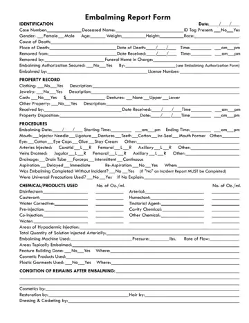 Embalming Form Preview