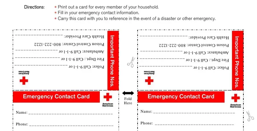 emergency card pdf blanks to consider