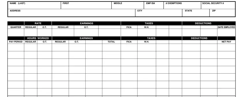 writing employee earnings record template part 1