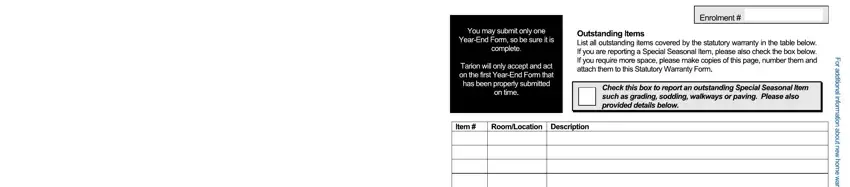 tarion tarn yrnd  blanks to fill out