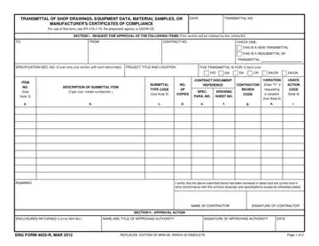ENG Form 4025-R Preview