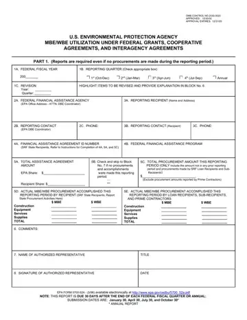Epa Form 5700 52A Preview