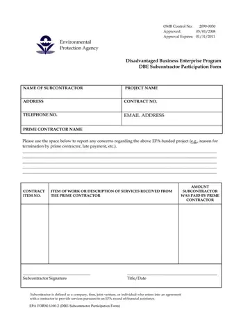 Epa Form 6100 2 Preview
