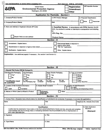 Epa Form 8570 1 Preview