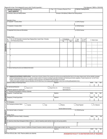 Epa Form 8700 22 Preview