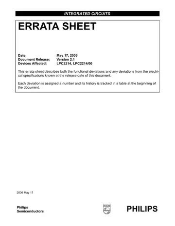 Errata Sheet Form Preview
