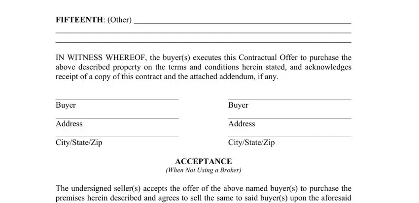 stage 4 to completing offer and acceptance real estate