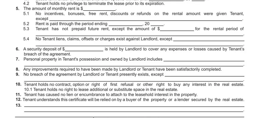 Completing estoppel form florida part 2