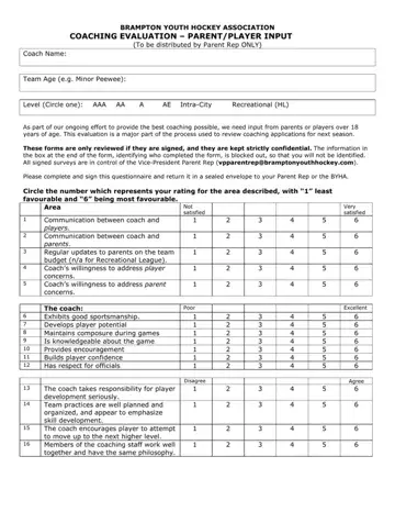 Evaluation Form For Students To Parents Preview