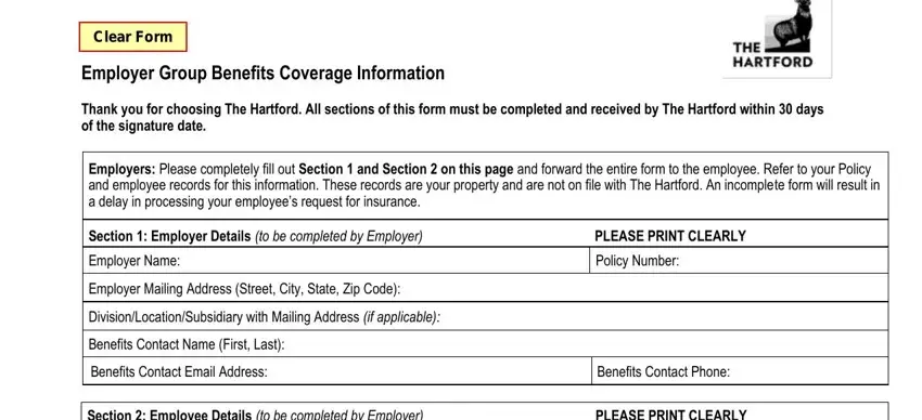 entering details in evidence of insurability form the hartford part 1