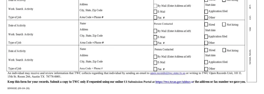 step 2 to completing tx workforce commission log online