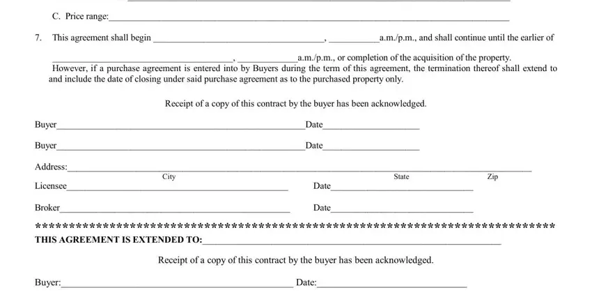 Completing broker agreement contract step 2