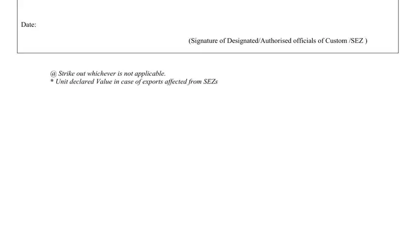Completing export declaration form template part 5