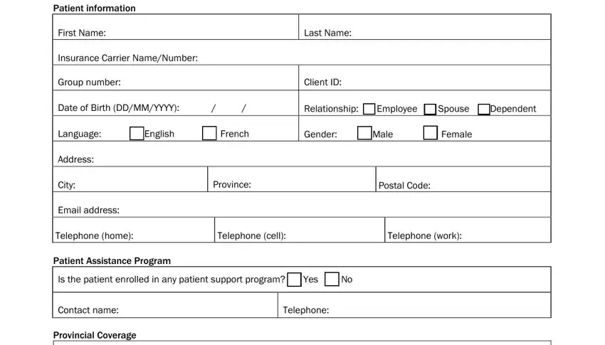 express scripts pa form spaces to fill in