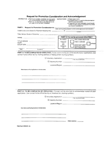 Faa Form 3330 42 Preview