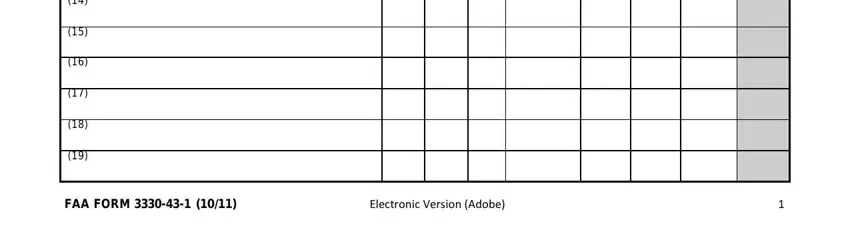 Completing faa form 3330 43 1 part 3