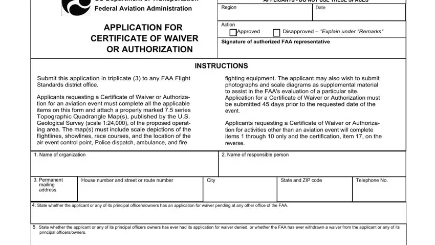 faa waiver application gaps to consider