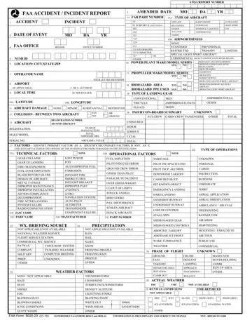 Faa Form 8020 23 Preview