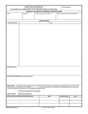 Faa Form 8100 9 Preview