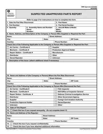 Faa Form 8120 11 Preview