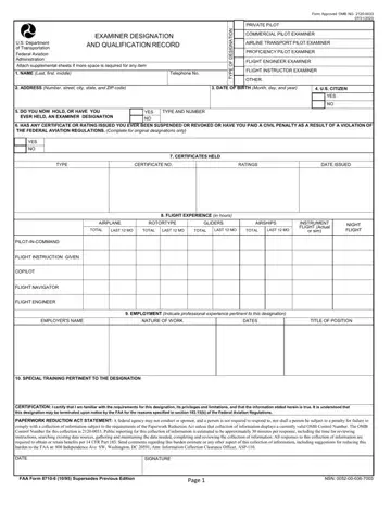 FAA Form 8710-6 Preview