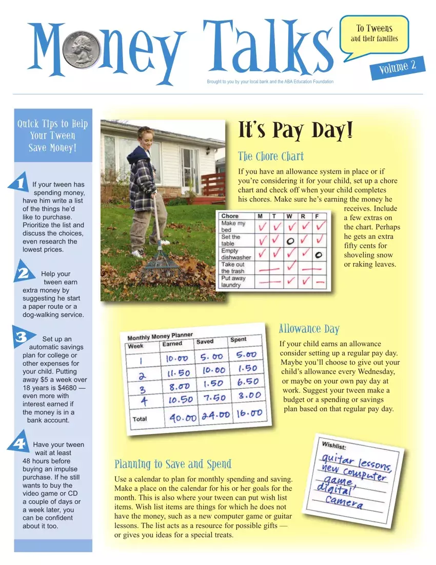 Family Chore Chart Template first page preview
