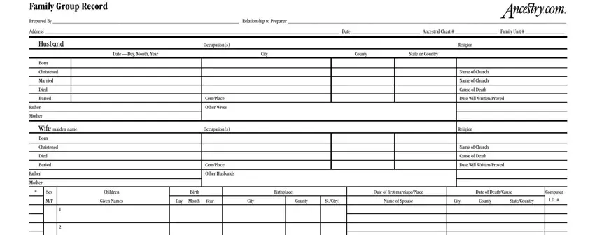 portion of blanks in family group sheet pdf