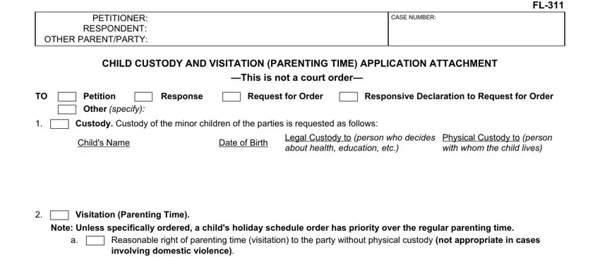 step 1 to writing visitation parenting