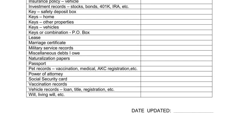 family must know excel sheet download Address book  personal Address, and DATE UPDATED fields to fill