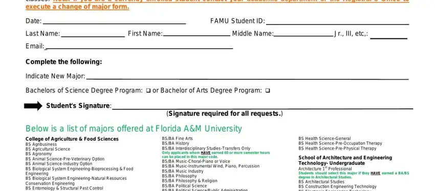 stage 1 to completing famu undergrad change form fall 2020