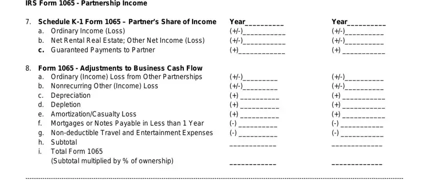 Finishing income calculation worksheet part 3
