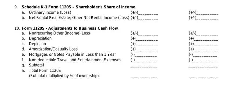 step 4 to entering details in income calculation worksheet