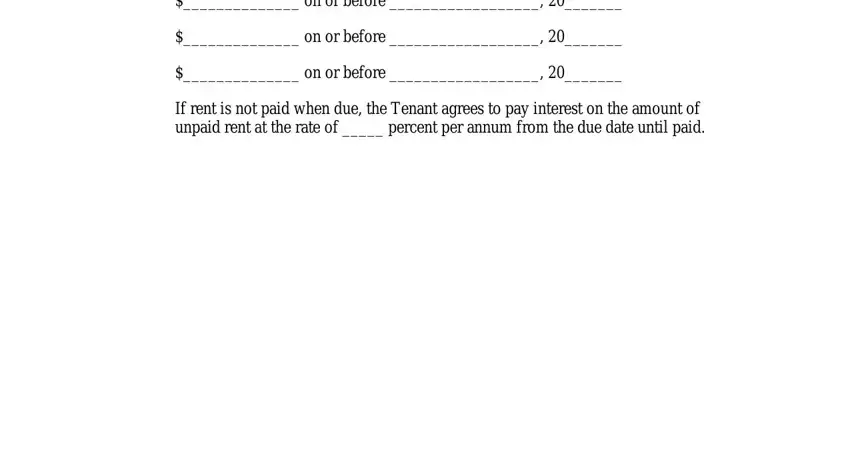 on or before, on or before, on or before, and If rent is not paid when due the in farm lease agreement word document