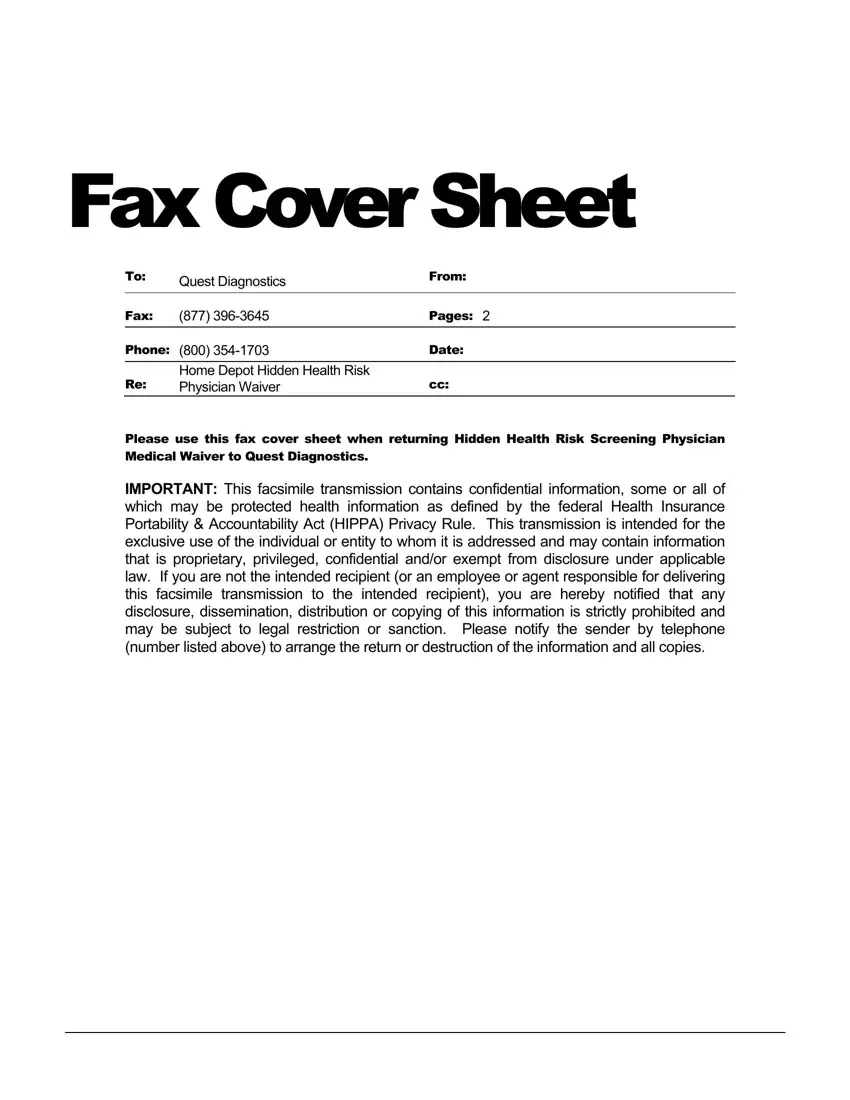 Fax deals cover letter